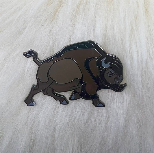 American Bison Hard Enamel Pin | Bison Pin | Buffalo Pin | Art Deco