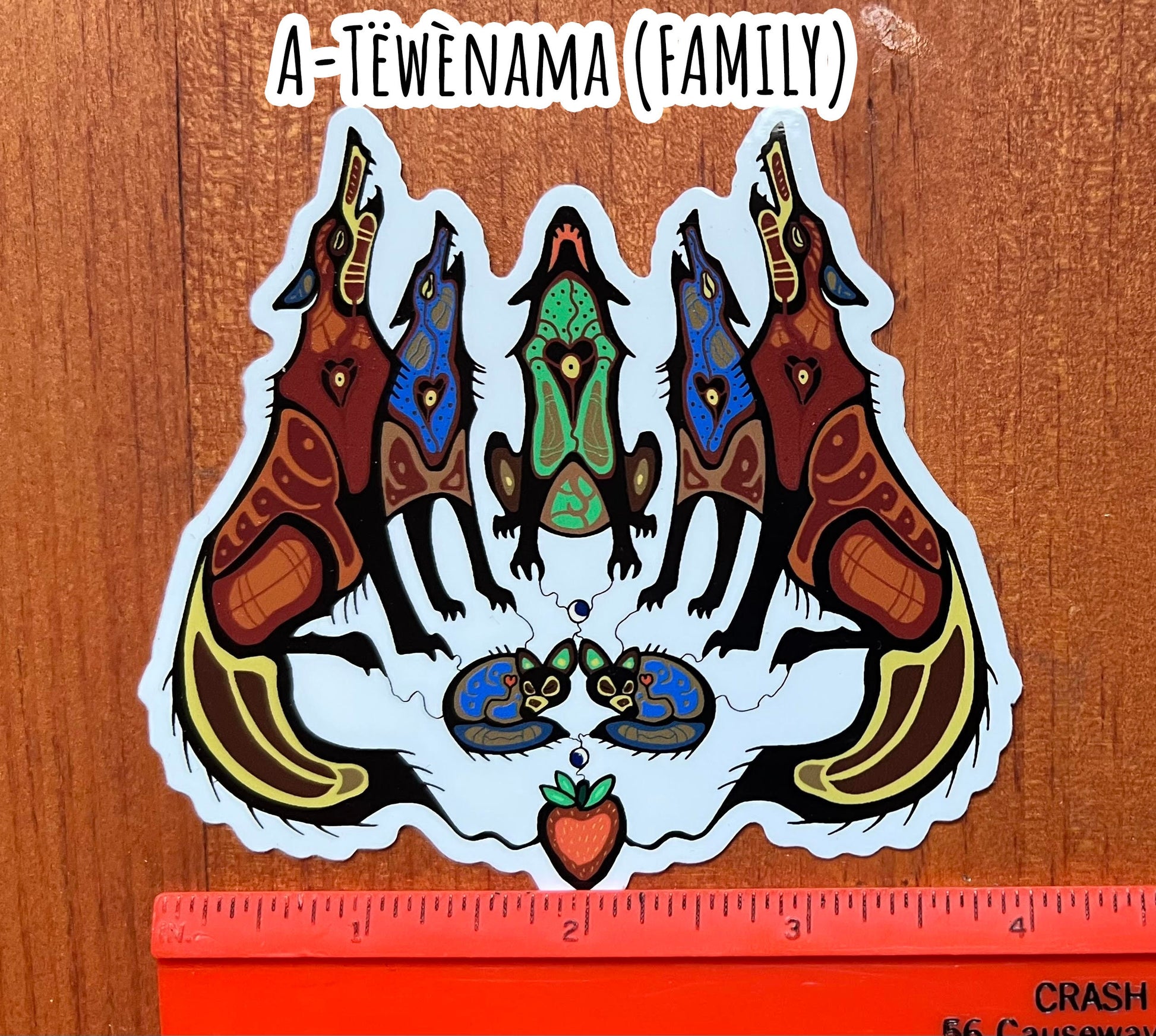 Eastern Woodland Vinyl Sticker | Animal Sticker | Wolf Sticker | Rabbit Sticker | FREE SHIPPING