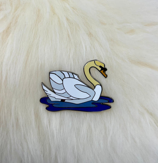 Mute Swan Hard Enamel Pin | Swan Pin | Bird Pin | Animal Pin |