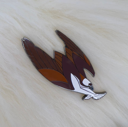 Osprey Hard Enamel Pin | Osprey Pin | Bird Pin | Art Deco