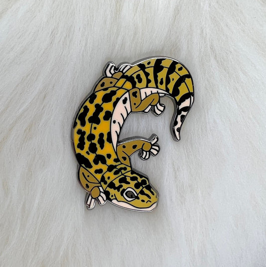 Leopard Gecko Hard Enamel Pin | Leopard Gecko Pin | Gecko Pin | Lizard Pin | Animal Pin |