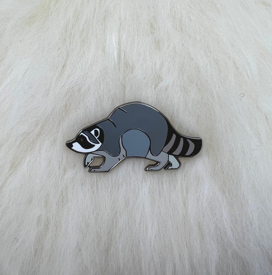 Raccoon Hard Enamel Pin | Raccoon Pin | Animal Pin | Art Deco