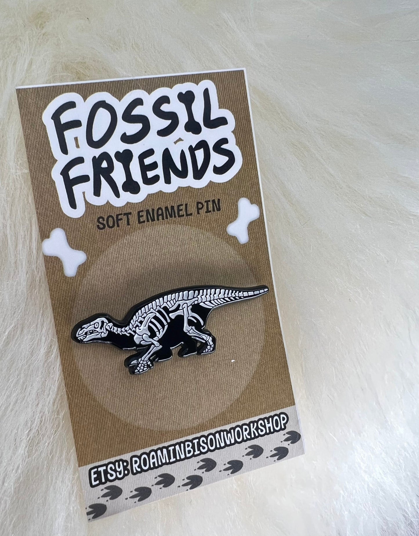 Iguanodon Soft Enamel Pin | Iguanodon Pin | Dinosaur Pin | Fossil Pin |