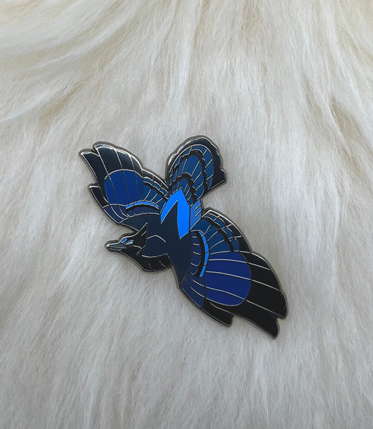 Stellar’s Jay Hard Enamel Pin | Stellar’s Jay Pin | Bird Pin | Animal Pin |