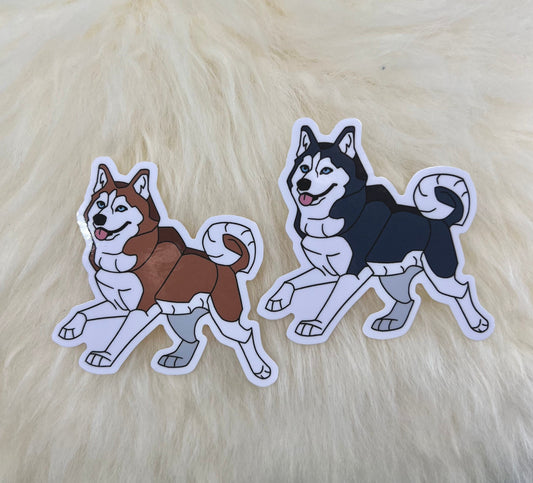 Siberian Husky Vinyl Sticker | Husky Sticker | Dog Sticker | FREE SHIPPING