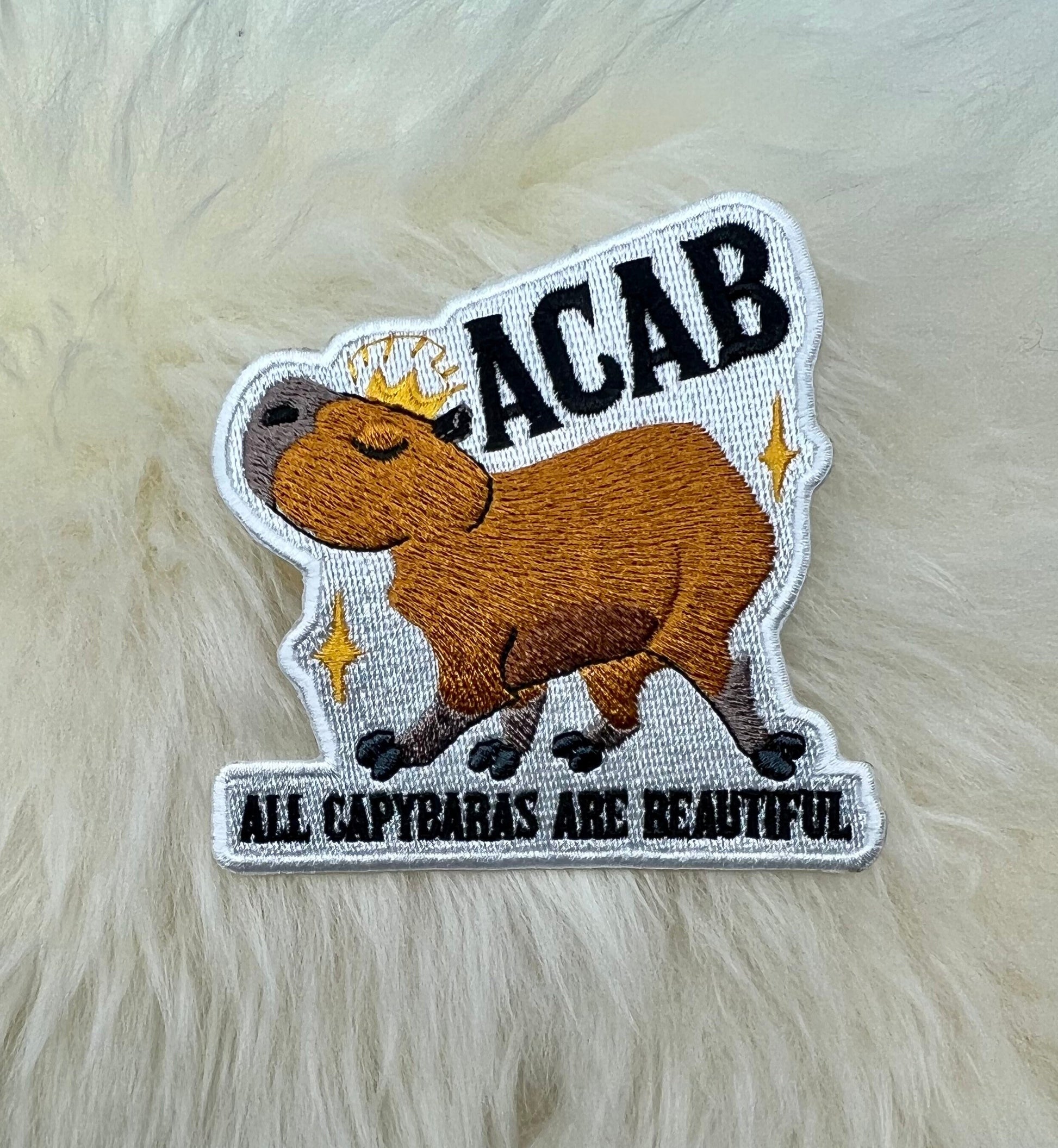 All Capybaras Are Beautiful Patch | Capybara Patch | ACAB Patch | Animal Patch | Funny Patch | Free Shipping |