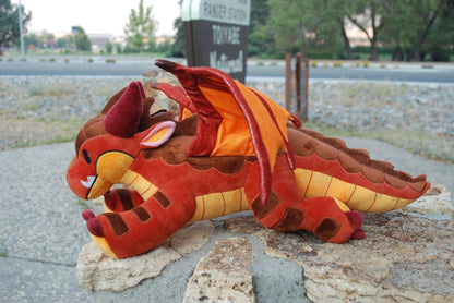 Dragon Plush | Elemental Dragon (Earth) | Dragon Stuffed Animal