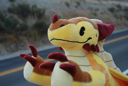 Dragon Plush | Elemental Dragon (Desert) Plushie | Dragon Stuffed Animal