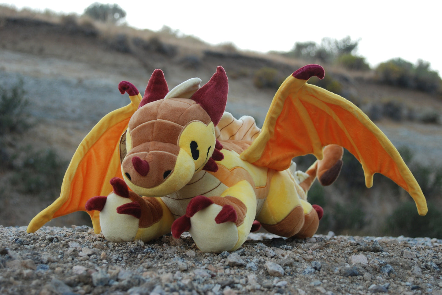 Dragon Plush | Elemental Dragon (Desert) Plushie | Dragon Stuffed Animal