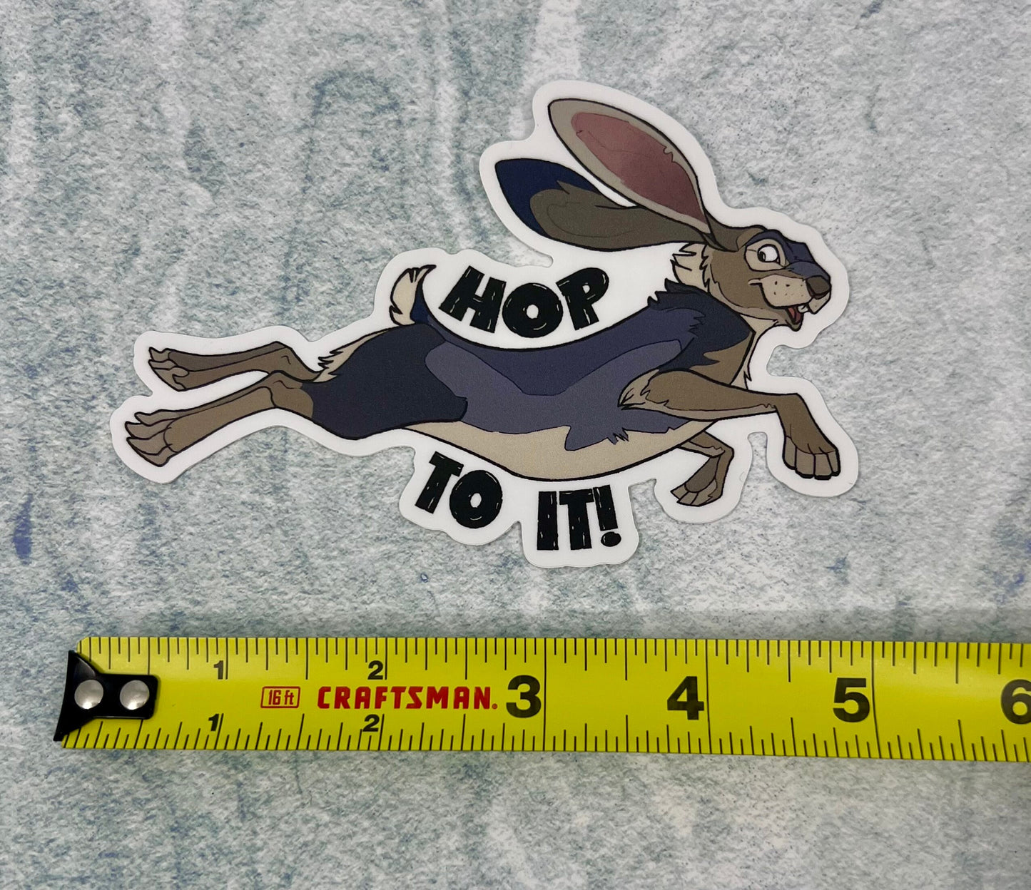 Hop to It! Vinyl Sticker | Rabbit Sticker | Hare | FREE SHIPPING