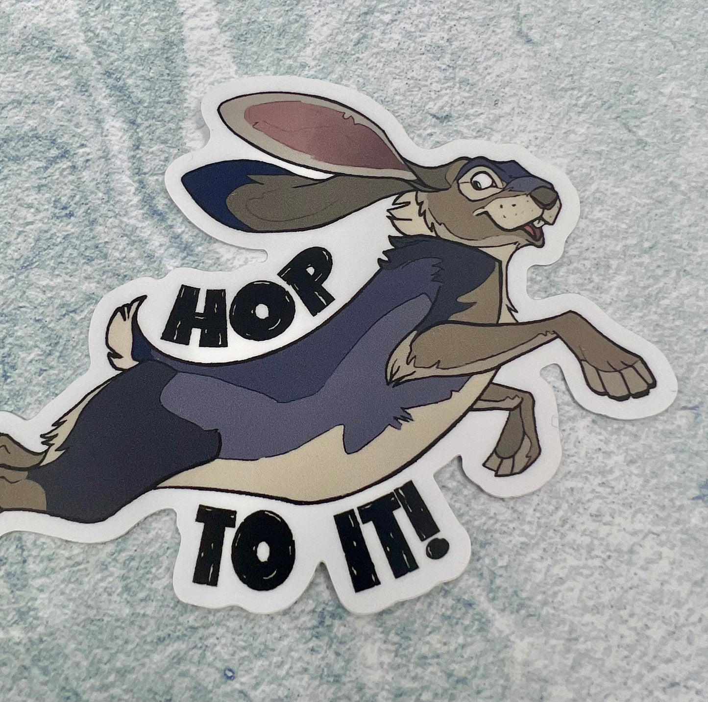 Hop to It! Vinyl Sticker | Rabbit Sticker | Hare | FREE SHIPPING